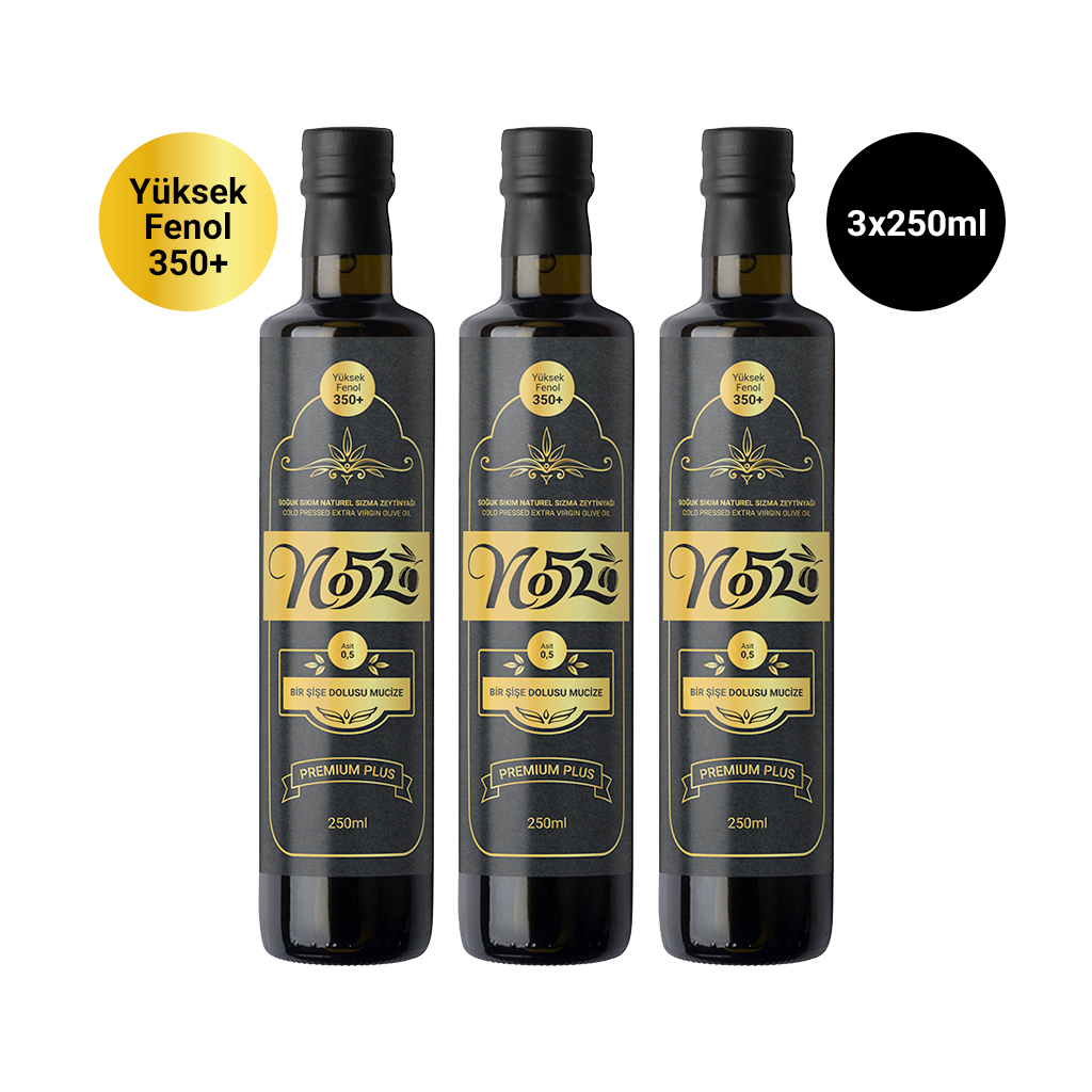 3 Şişe Sızma Zeytinyağ 250 Ml