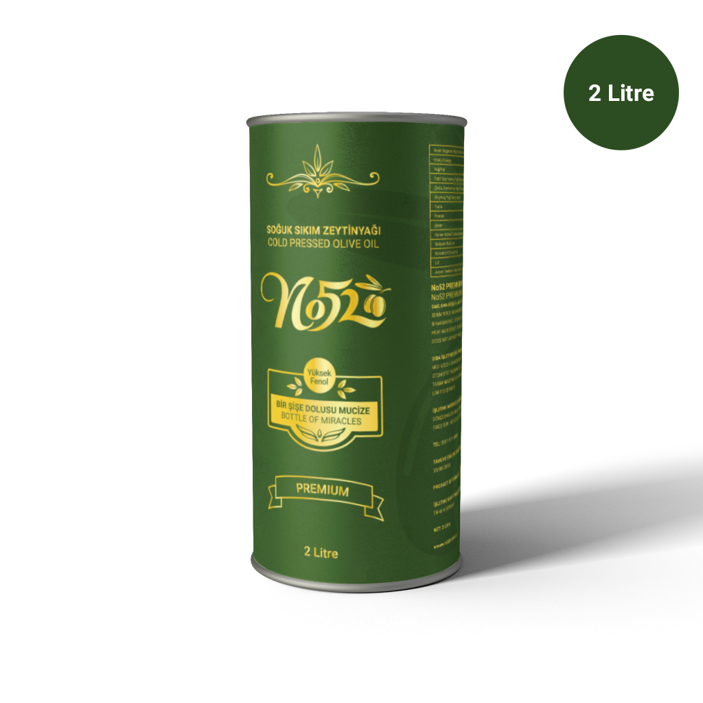 No52 Premium Soğuk Sıkım Naturel Sızma Zeytinyağı 2 Litre